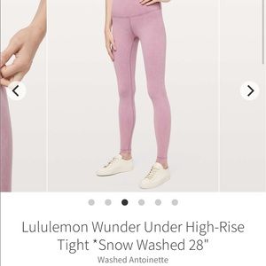 Lululemon Wunder Under HR Tight Snow Washed 28"